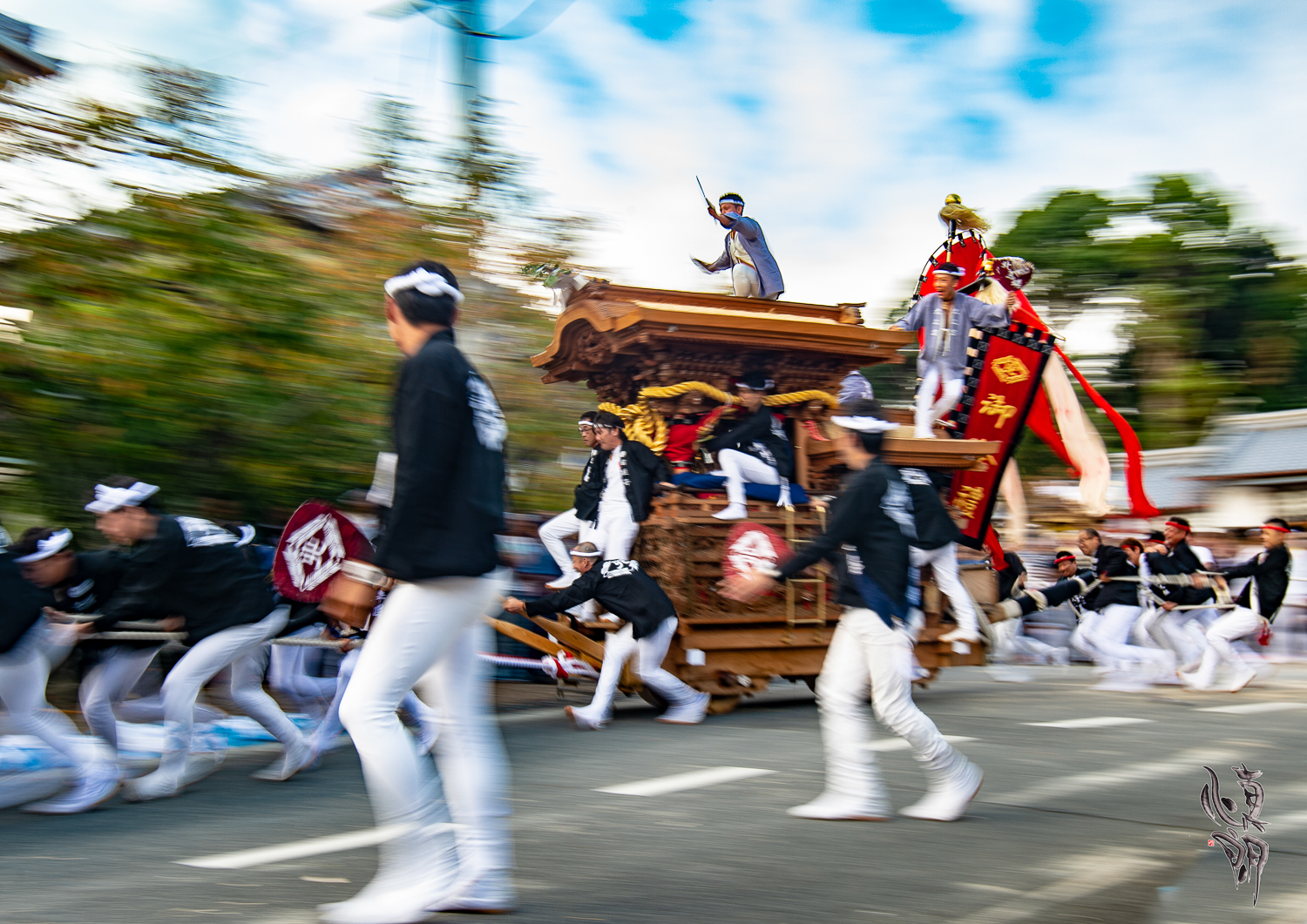 秋祭りだんじりパレード - 橋本市
